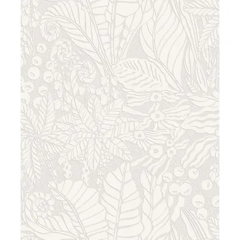 Tapeta Bílá vliesová tapeta na zeď, listy, YSA101, Mysa, Khroma by Masuree