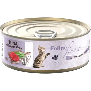 Krmivo pro kočku 85g Feline Finest - Kitten tuňák s aloe