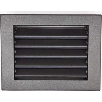 Větrací mřížka LAgrid s.r.o. Větrací kovová lamelová mřížka 30x15 Interiér Černá