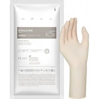 Vyšetřovací rukavice Sterilní operační latexové rukavice Mercator SANTEX Powder-Free 2 ks 8,0