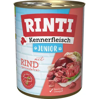 Krmivo pro psa 24x800g RINTI Kennerfleisch Junior - Hovězí