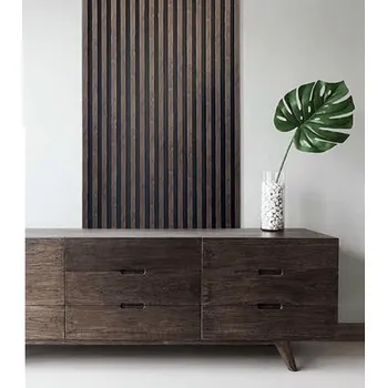 Lamelio Lamelový dekorační profil VASCO / Ořech Tmavý 2,7 m