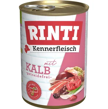 Krmivo pro psa 24ks-24x400g RINTI Kennerfleisch telecí vlhké krmivo pro psy