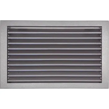 Větrací mřížka LAgrid s.r.o. Větrací kovová lamelová mřížka 40x25 Exteriér Černá