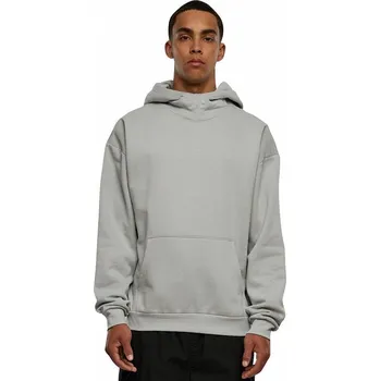 Pánská mikina Urban Classics Oversize mikina se zvýšeným límcem a objemnou kapucí Barva: šedá světlá, Velikost: M
