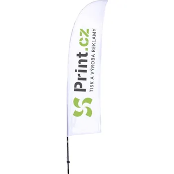 Vlajka Reklamní vlajka beach flag s prutem, velikost S