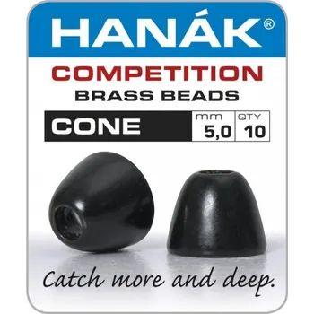 Konické hlavičky Hanák Competition CONE Black 5,0 mm, 10 ks
