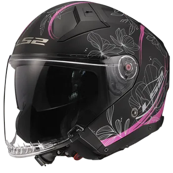 Helma na motorku LS2 OF603 INFINITY II LOTUS MATT PINK-06