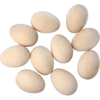 Velikonoční dekorace Dřevěné Velikonoční vajíčko surové dekorace galanteriadrew