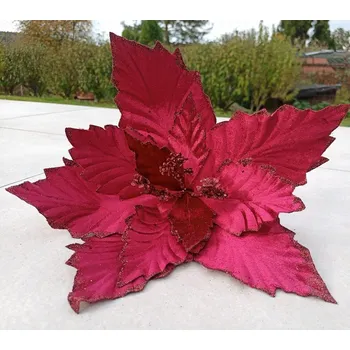 Vánoční dekorace Vánoční hvězda 55 cm, červená