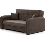 Rozkládací 2místná pohovka LAINE, hnědá
