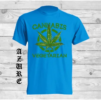 Chlapecké oblečení detske-levne-bavlnene-tricko-potisk-konopi-cannabis Barva: Azure - azurově modrá, velikost: 128