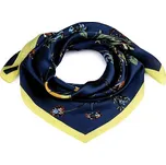 KERBO Šátek 57-2 saténový 70x70 2 modrožlutá velikost U
