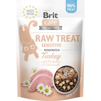 Pamlsek pro kočku Brit Raw Treat Cat Sensitive, Turkey 40g