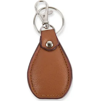 Oválný přívěšek na klíče z koženky