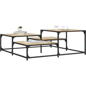 Konferenční stolek vidaXL Konferenční stolek 107x107x40 cm kompozitní dřevo [837753] Barva: dub sonoma