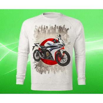 Pánská mikina mikina HONDA CBR 500R WHITE dámská XXL (mikina s motorkou)