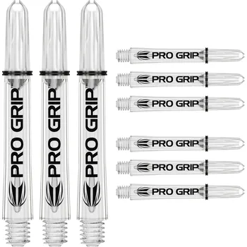 Příslušenství pro šipky Násadky Target Pro Grip Clear Medium 3 sady