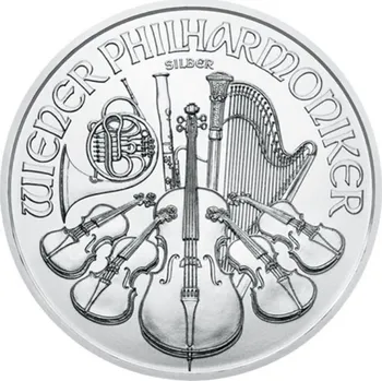 Wiener Philharmoniker stříbrná investiční mince standard 31,1 g