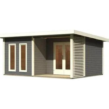 Zahradní domek dřevěný domek KARIBU RADEBURG 5 (33126) terragrau