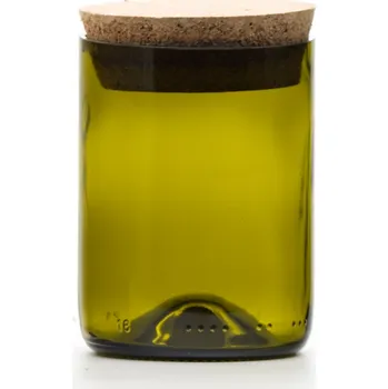 Dóza na potraviny Eko uzavíratelná dóza (z lahve od vína) malá olivová (10 cm, 7,5 cm)