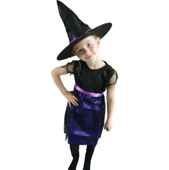 Karnevalový kostým Kostým čarodějnice Velikost: M (116 - 128)