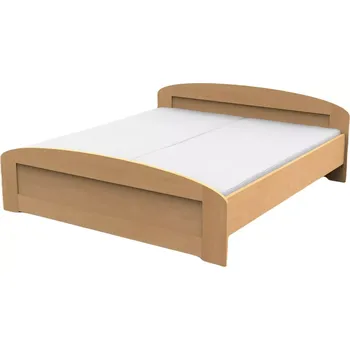 Postel Dřevěná postel Petra - oblé čelo 200x180 Buk Doprava ZDARMA.