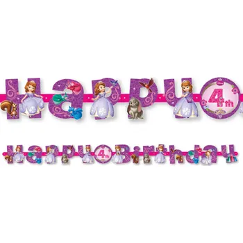 Amscan / Reithmüller Banner Happy Birthday Sofie První, 180 cm