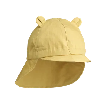 Kojenecká čepice Liewood Klobouk Gorm Linen Crispy corn Velikost: 0-3 měsíce