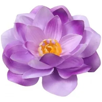 umělá květina Vazbový květ leknínu 11 cm, fialový