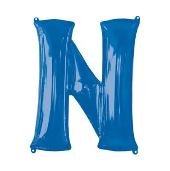 Amscan / Riethmüller Fóliové písmeno N modré, 83 cm