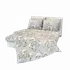 Ložní povlečení Stanex Magnolie krep 140 x 220, 70 x 90 cm knoflíky