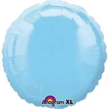 Balónek Amscan / Reithmüller Balonek fóliový kruh modrý světlý, 43 cm