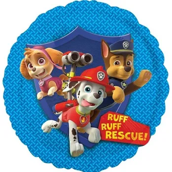 Balónek Amscan / Reithmüller Balonek fóliový Tlapková patrola modrý, 45 cm