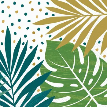 Party nádobí Amscan Papírové ubrousky Key West 33 cm x 33 cm, 16 ks