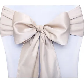 Slavnostní potah na židli PartyDeco Mašle na židli béžová, 275 cm