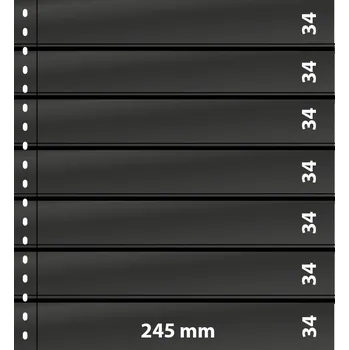 Sběratelství Lindner OMNIA listy - 7 kapes Varianta: černá, Velikost balení: 10 ks