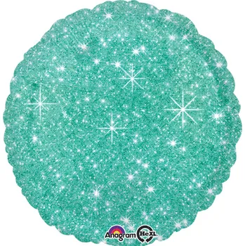 Balónek Amscan / Reithmüller Balonek fóliový kruh s jiskrami zelený, 43 cm