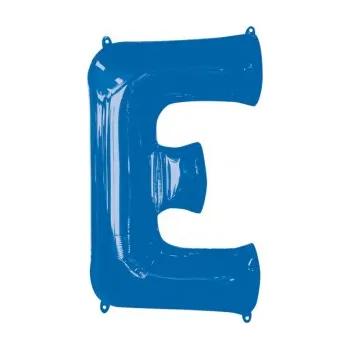 Balónek Amscan / Riethmüller Fóliové písmeno E modré, 83 cm