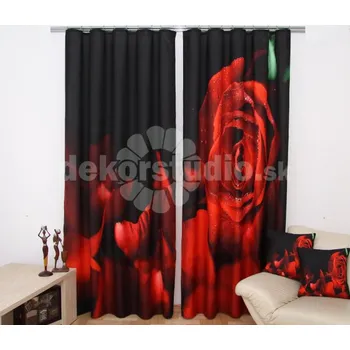 Závěs Komplet 2ks 3D závěsy ZR30 s potiskem