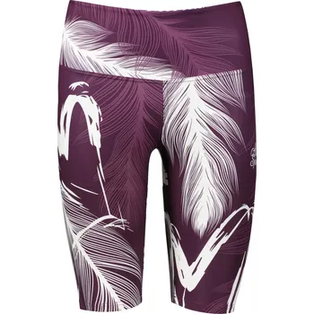 Dámské kalhoty Dámské legíny nad kolena premium ALTISPORT VOJ/ALW001LEG02 FIALOVÁ/BÍLÁ XXL