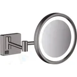 Hansgrohe 41790340 - Kosmetické nástěnné zrcátko s LED osvětlením; kartáčovaný černý chrom