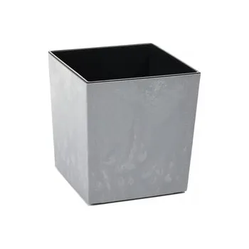 Květináč Plastový květináč Juka eco beton efekt 190x190 mm, šedý beton