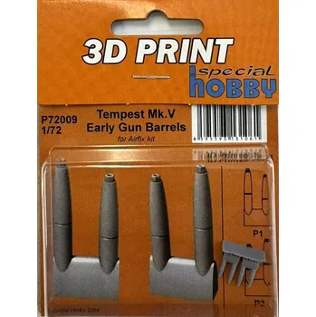 Plastikový model CMK 1/72 Tempest Mk.V Early Gun Barrels (AIRF) 3D Pr.