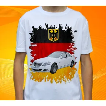 Pánské tričko tričko Mercedes Benz S221 XL (Trička s motivy aut)