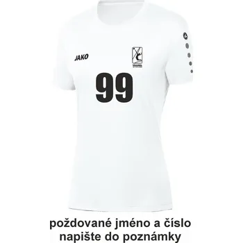Florbalový dres JAKO TEAM dres krátký rukáv dámský VUnL vel. 40, bílá