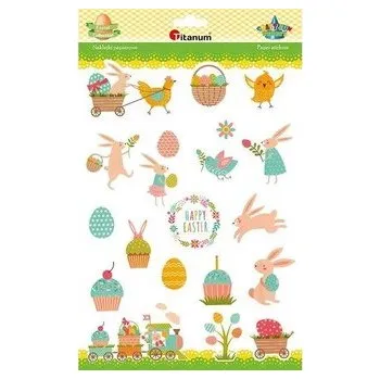Naklejki papierowe Wielkanoc mix 20szt.