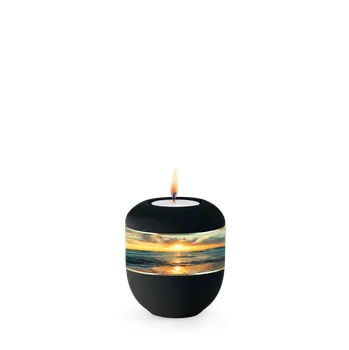 Smuteční dekorace Keramická miniurna Mare - Západ slunce