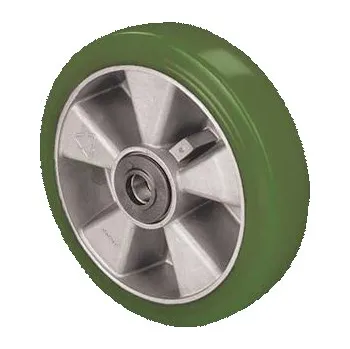 Pojezdové kolečko ZZK 250 Samostatné kolo se zelenou polyuretanovou obručí 0240344