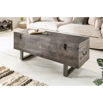 Konferenční stolek Masivní konferenční stolek - Factory Loft, šedý